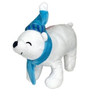 Plush Polar Bear Dog Toy
